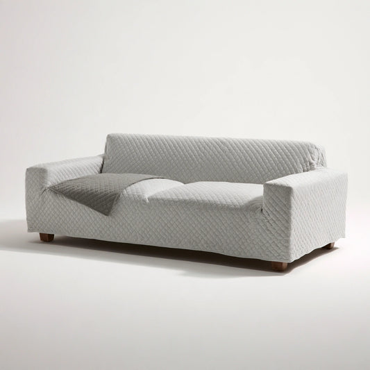 Schutzbezug für Sofa, Farbe: hellgrau